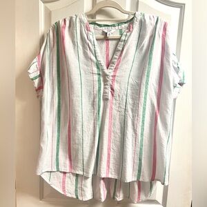 Crown & Ivy Multicolor Striped Blouse
